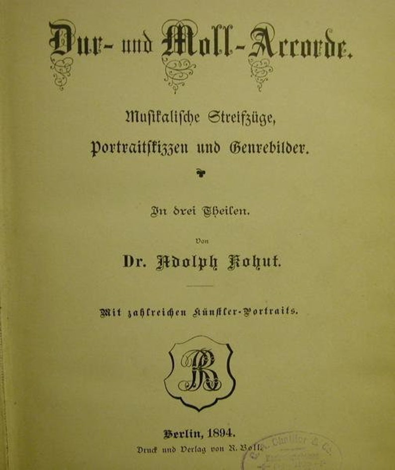 Dur-und Moll-Accorde Berlin 1894 Bild 2