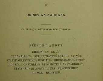 Sveriges Statsföfattings-Rätt. 1883-1884