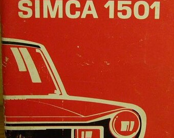 Betriebsanleitung Simca 1301/1501 um 1970