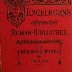 3 Bände Engelhorns Roman-Bibliothek 1898 Bild 1