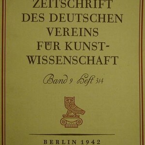 Zeitschrift des Deutschen Vereins für Kunst Bild 1