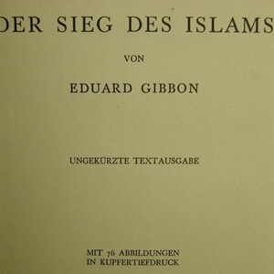 Der Sieg des Islams von Eduard Gibbon Bild 1