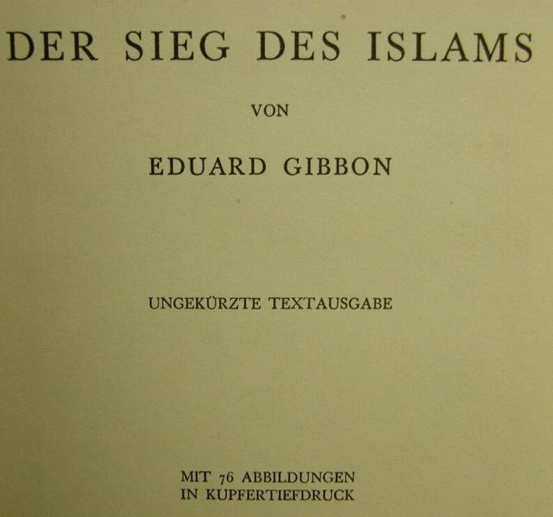 Der Sieg des Islams von Eduard Gibbon Bild 1