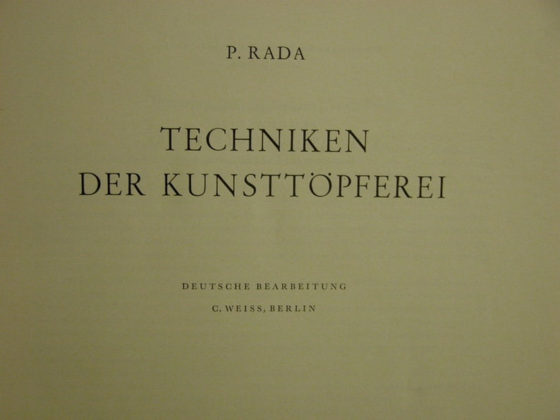 Fachbuch-Technik der Kunsttöpferei,1960, Bild 1