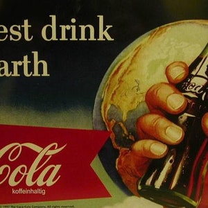 Blechschild- Drink Coca Cola