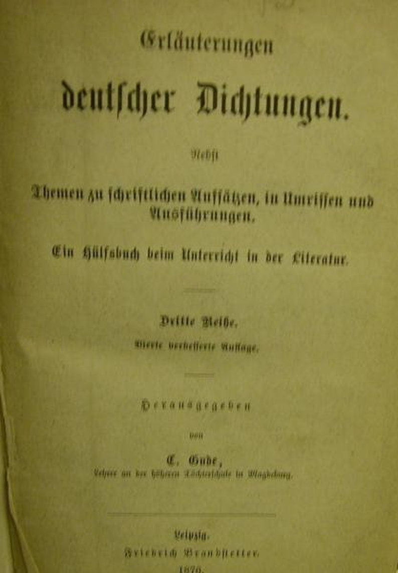 Erläuterungen deutscher Dichtungen 1876 Bild 2