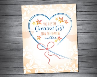 Muttertag - Muttertag Wandkunst Happy Mother's Day Print Ehre Mama Ich Liebe Mutter Muttertag Grafik Geschenk vom Himmel Liebe Mama Drucke