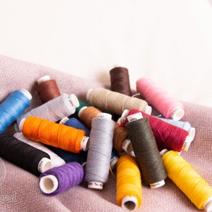 Linen medium thickness soft thread best for hand sewing for clothes and home decorations , spools of thread jewelry, 100% linen threads