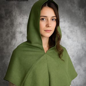 Early Medieval Skjoldehamn linen hood/gugel for Viking Slavic man and woman historical reenactment costume | Medieval Ren Faire LARP hood