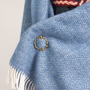 Raw 100% merino wool blanket/cloak diamond twill weave King SIZE for Viking man and Woman early medieval historical reenactment costume set