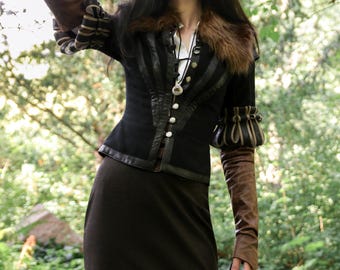 中世ルネッサンスフェアエルフファンタジーナチュラルウールワイド