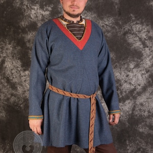 Medieval Viking Set of Clothes Skjoldehamn Wool Tunic and Shirt for ...