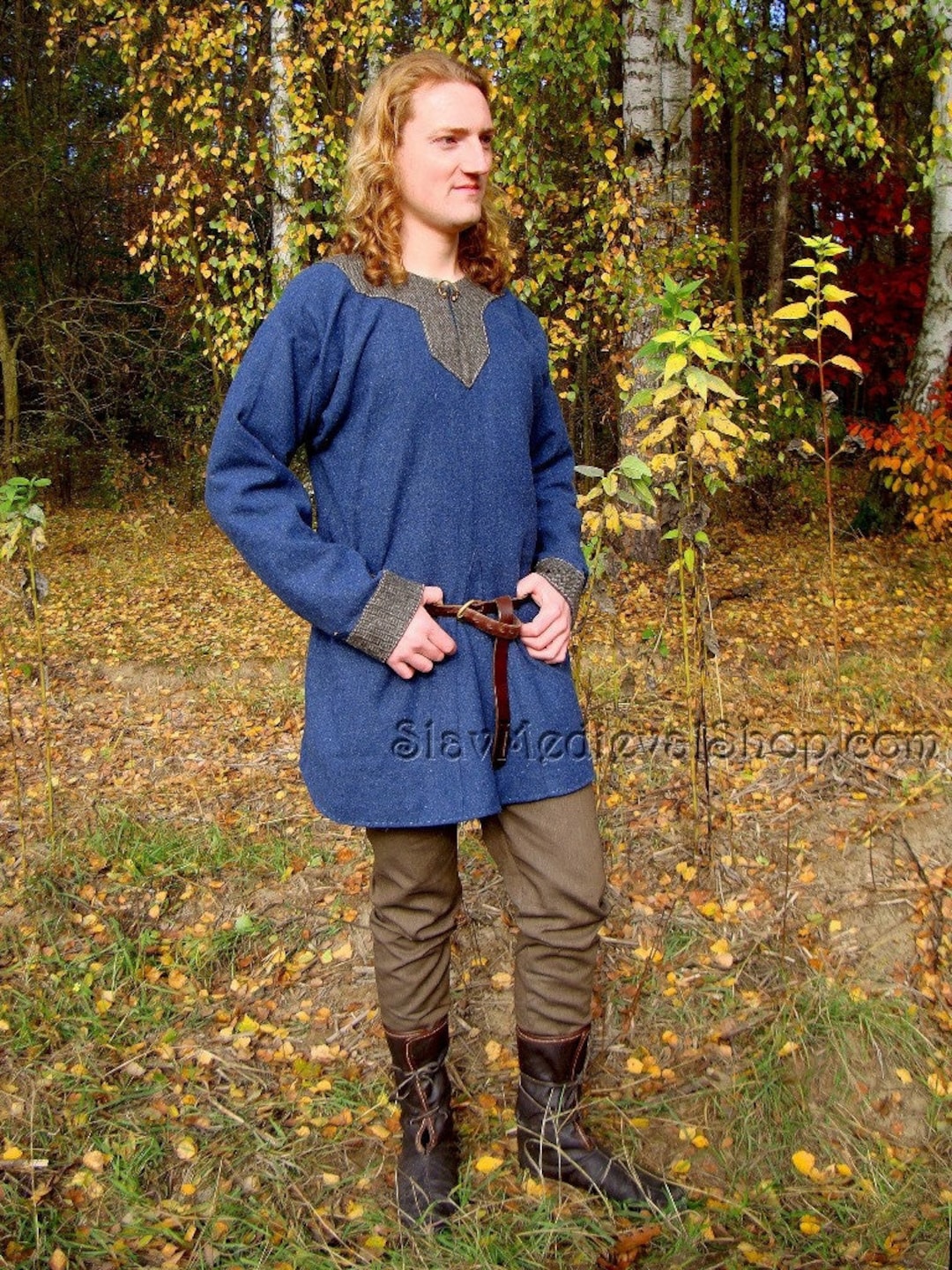 Early Medieval Scandinavian Viking Hedeby Wool Tunic for Viking Man and ...