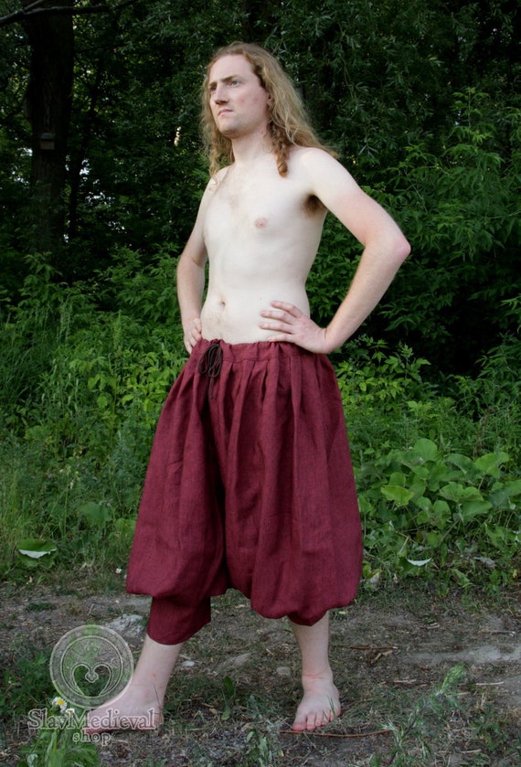 Early Medieval Viking Pasbyxor Linen 