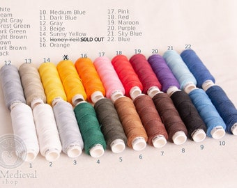 Linen thread | medium thickness soft thread best for hand sewing for clothes home decorations , spools of thread jewelry, 100% linen threads