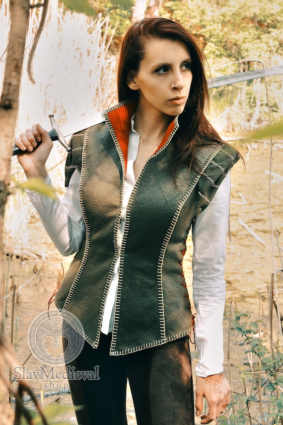 HEALER SHANI Woman Battle Jacket Inspired by the Witcher for - Etsy