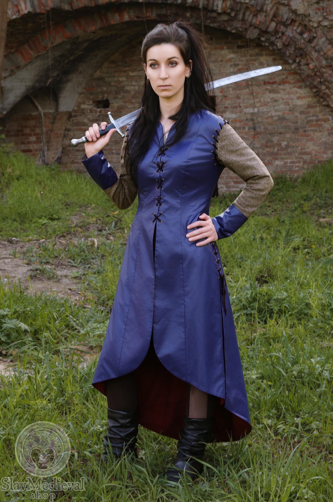 SHIELDMAIDEN LAGERTHA Women Battle Coat Inspired by 