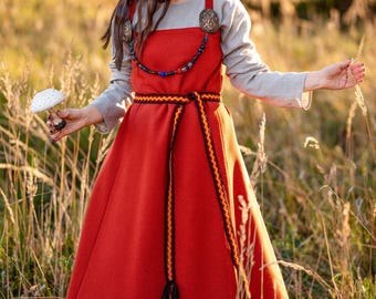 Viking Apron Wool Smokkr, Early Medieval Festival for Reenactment and LARP,