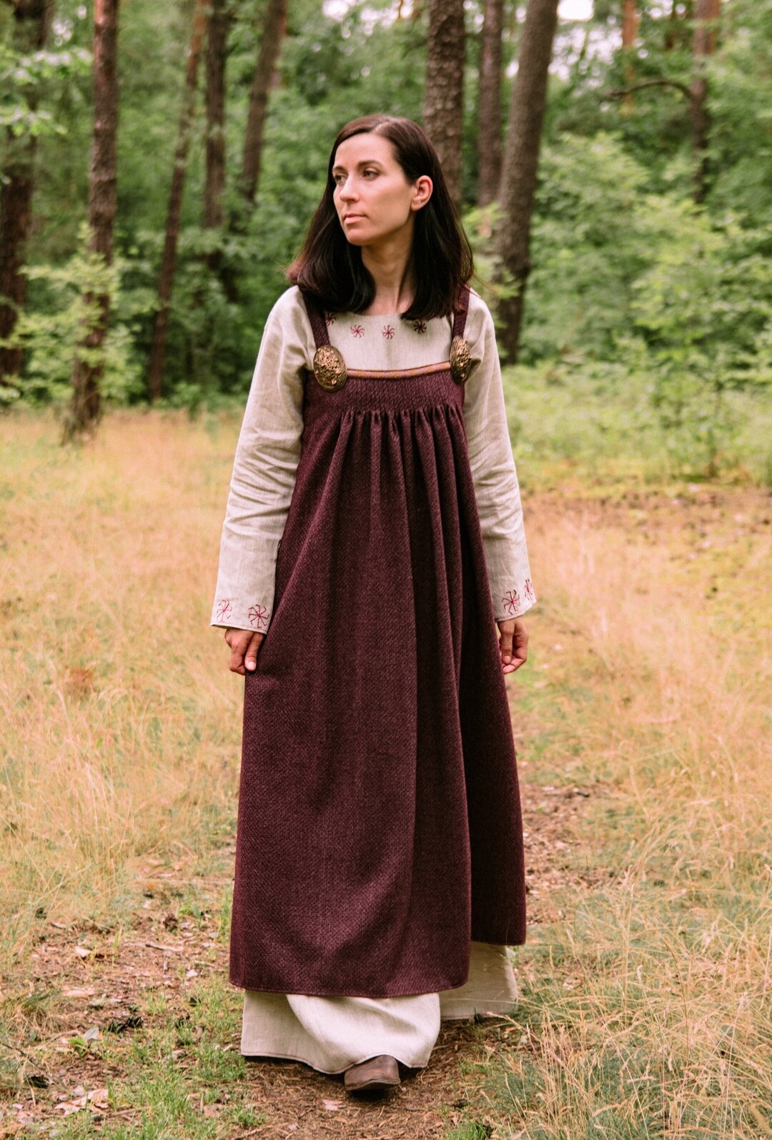 ★専用★ Swedish vintage cloth・* Early Medieval Scandinavian Birka Wide Natural Wool Tunic