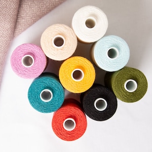 Linen thread big spools 500m! thin soft thread for hand or machine sewing clothes and home decorations ,linen jewelry, 100% linen thread