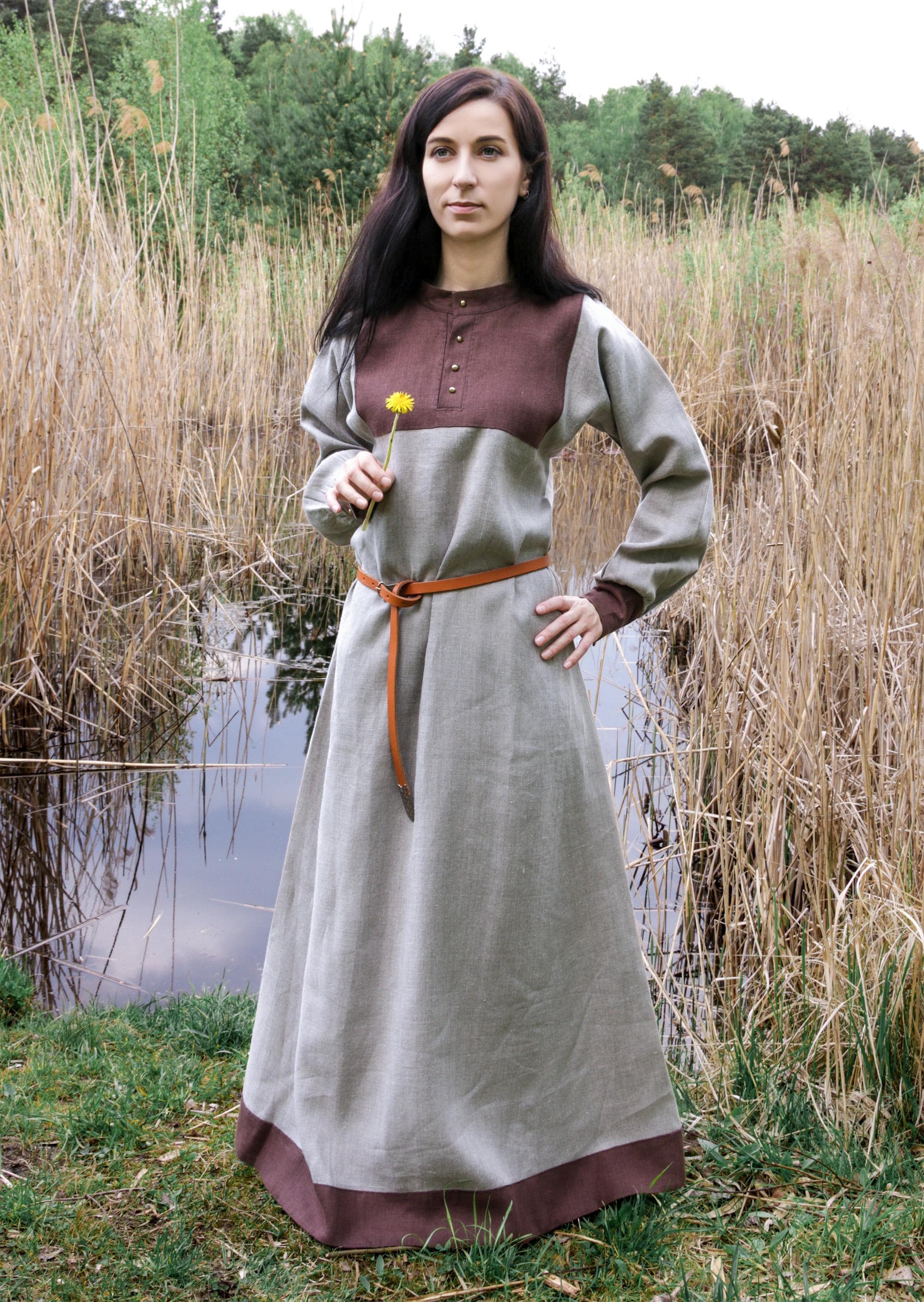 Early Medieval Slavic Linen Dress With Stand-up Collar, Bronze Buttons for Historical Reenactment Costume | Kiev Rus Russian Dress | LARP - Etsy Hong Kong Early Medieval Slavic Linen Dress With Stand-up Collar, Bronze Buttons for Historical Reenactment Costume | Kiev Rus Russian Dress | LARP - Etsy Hong Kong