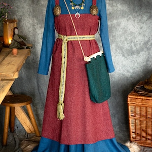 Early Medieval Hedeby Wool Apron Dress Smokkr for Viking and - Etsy