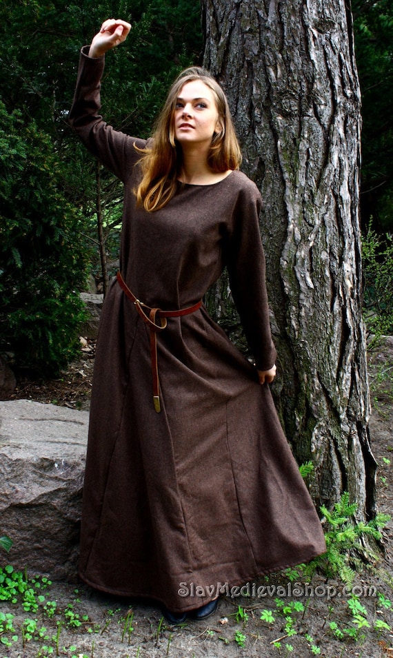Young Nun Medieval Wool Cotte of 13th Century for Viking - Etsy UK