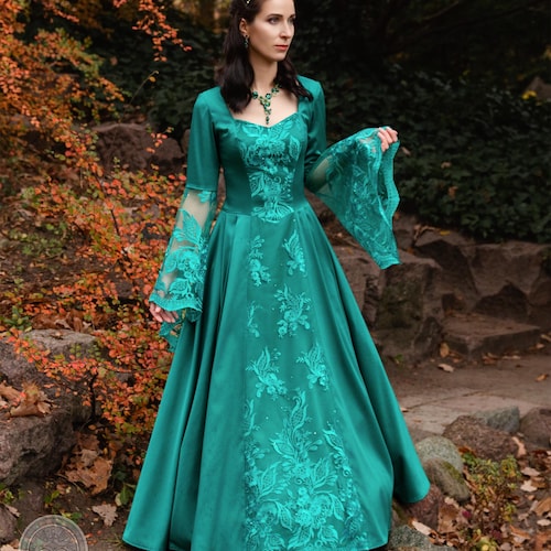 princess queen dress Princess Anna Nordic Costume Girls Dress
