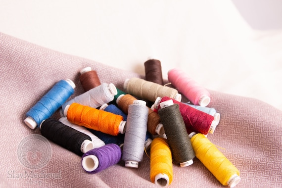 Linen medium thickness soft thread best for hand sewing for clothes and home decorations , spools of thread jewelry, 100% linen threads