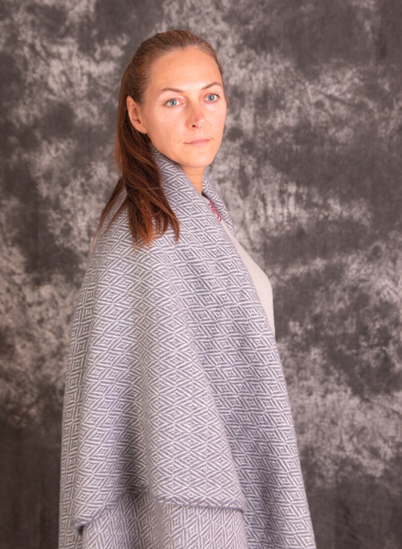 Wool Blanket Diamond Twill Weave King Sizeviking Cloak 100 Etsy