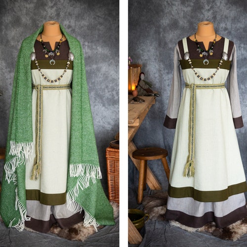 Early Medieval Viking Haithabu Wool Apron Dress Pinafore - Etsy