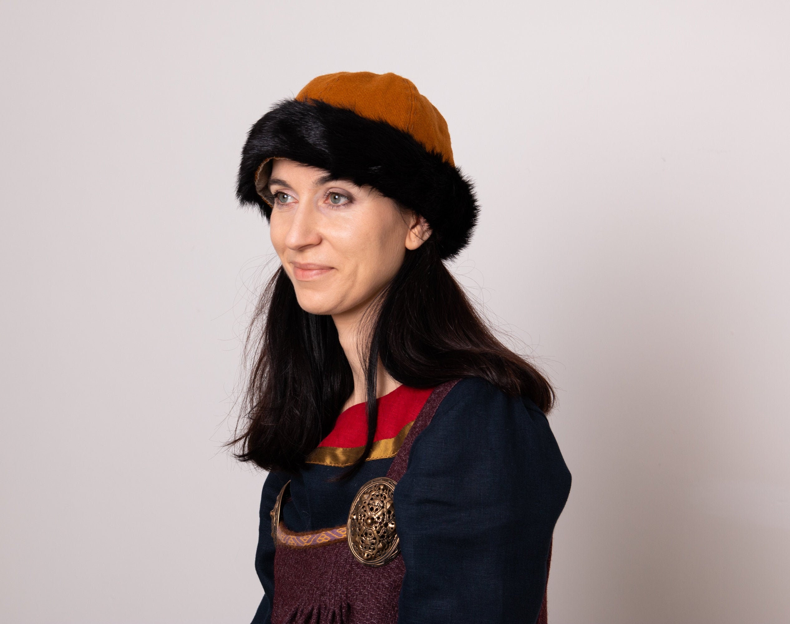 Early Medieval Round Woollen Hat With 
