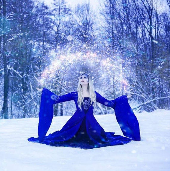 fantasy winter dress I sometimes feel the need for a giant fantasy dress, something out of a disney thing. So I offer to you the chance to have a twin made, in a different colorway
