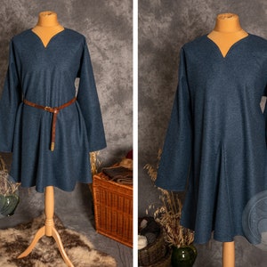 KRAGELUND TUNIC Early Medieval Scandinavian Wide Wool Tunic for Viking ...