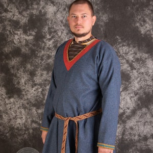 Medieval Viking Set of Clothes Skjoldehamn Wool Tunic and Shirt for ...