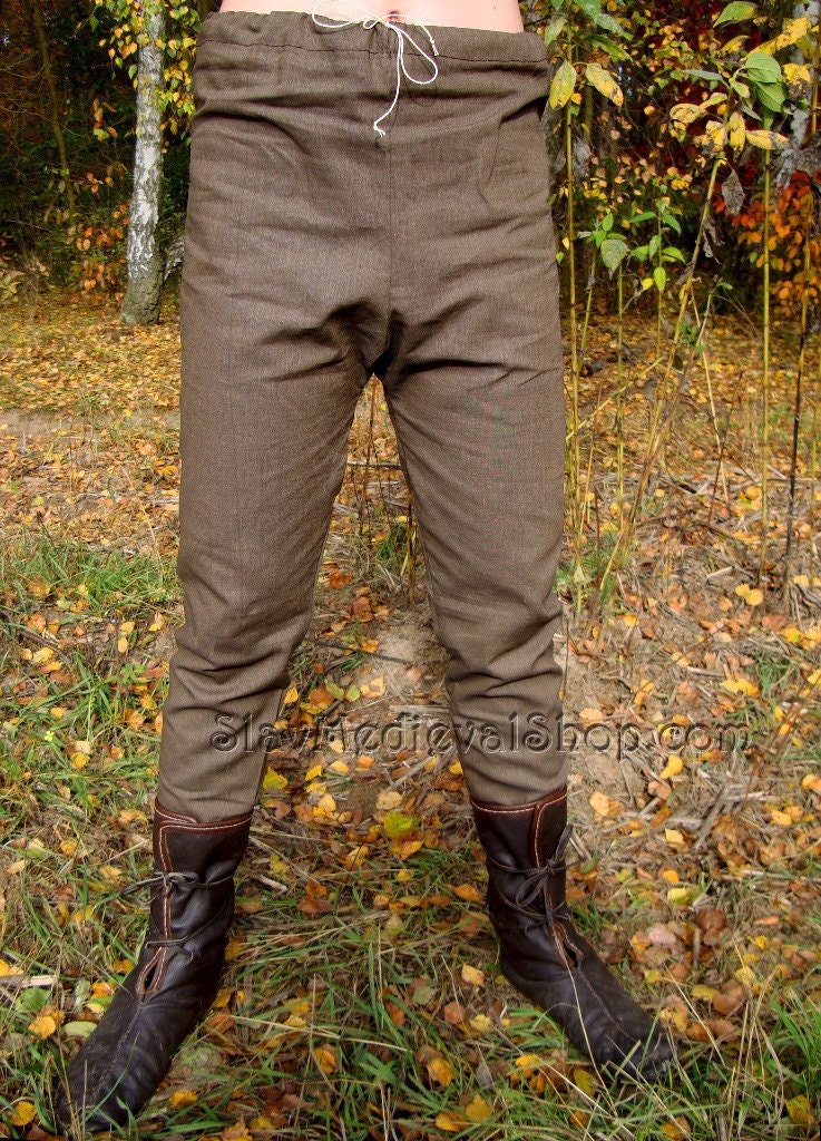 Basic Early Medieval Linen Pants/trousers for Viking and Slavic  Reenactment, Middle Ages Cosplay, SCA LARP 