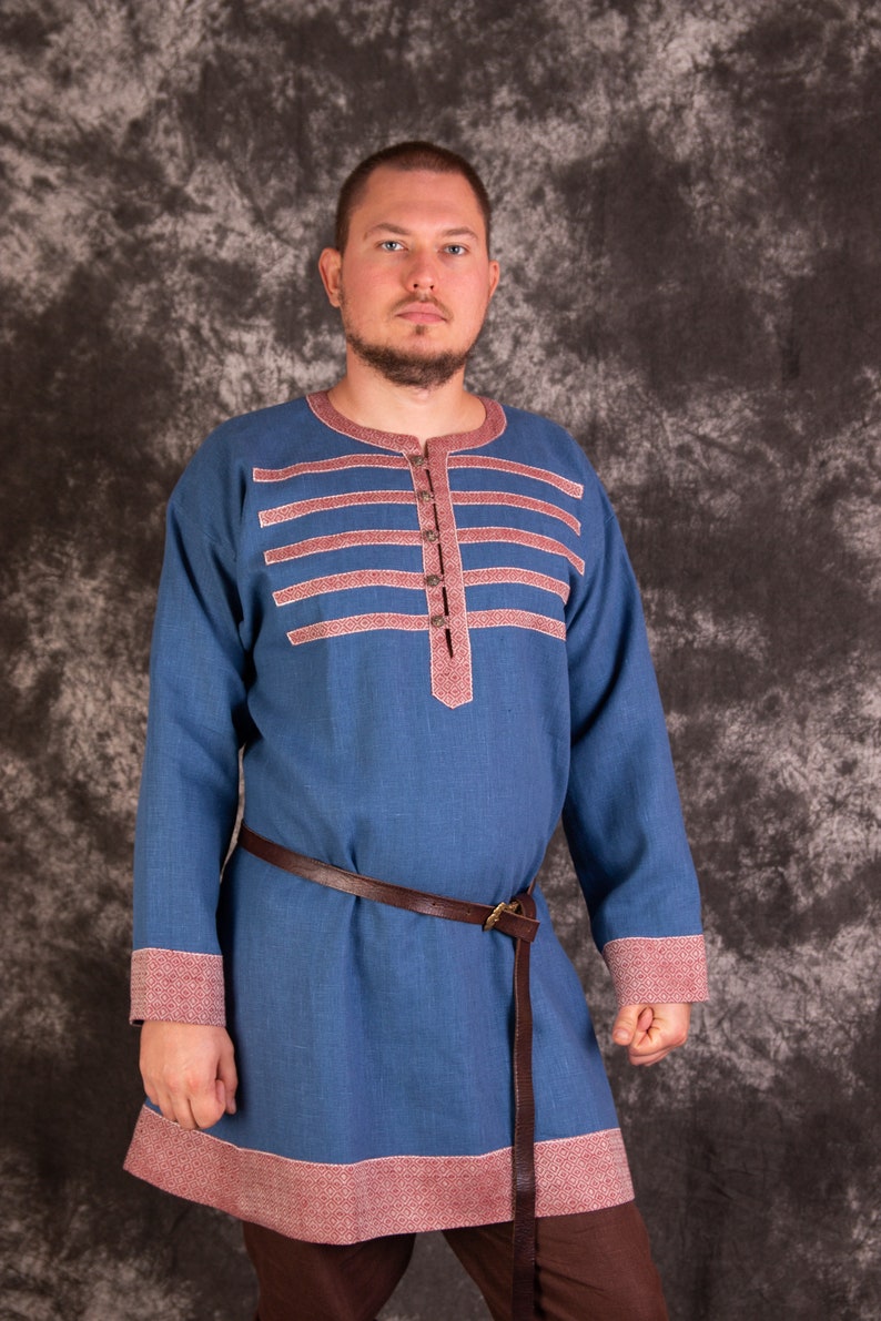 Early Medieval Linen Tunic of Birka With Buttons and Diamond - Etsy