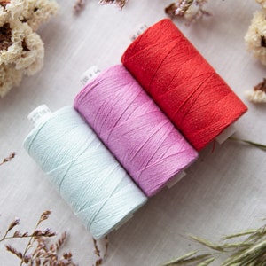 Linen Thread Thin Soft, Big Spools 500m! for Hand or Machine Sewing ...