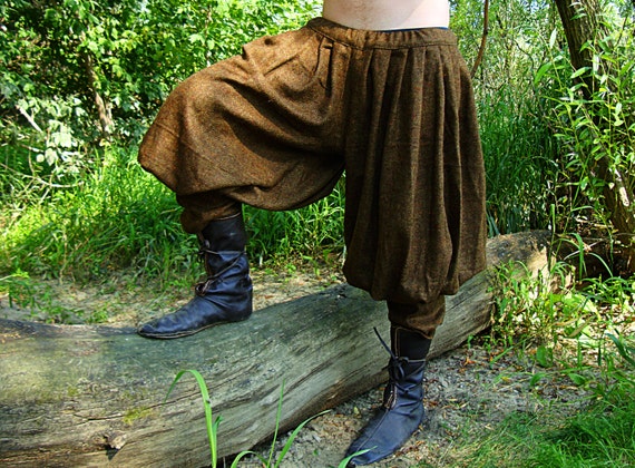 PASBYXOR BAGGY PANTS Early Medieval Viking Wool Baggy Pants/trousers for  Viking Reenactors and Viking Man Costume Historical Pattern -  Singapore