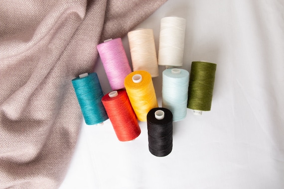 Linen Thread Thin Soft, Big Spools 500m for Hand or Machine Sewing