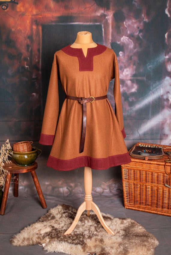 ★専用★ Swedish vintage cloth・* Early Medieval Scandinavian Birka Wide Natural Wool Tunic