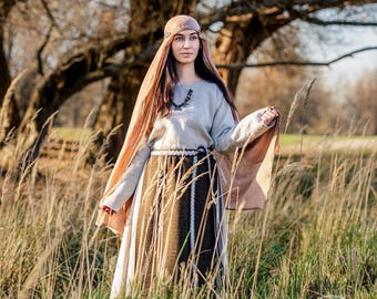 Early Medieval Slavic Women Clothing Set | Viking Reenactment Dress