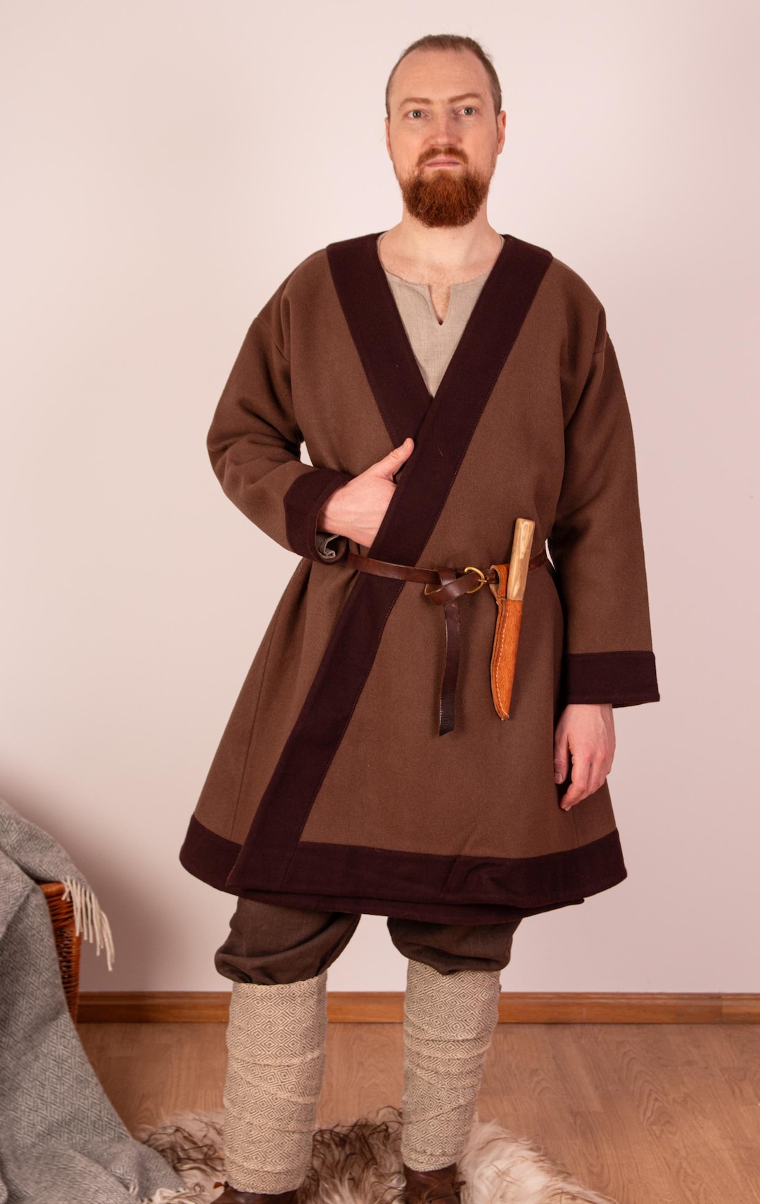 Manteau en laine viking scandinave du début du Moyen Âge
