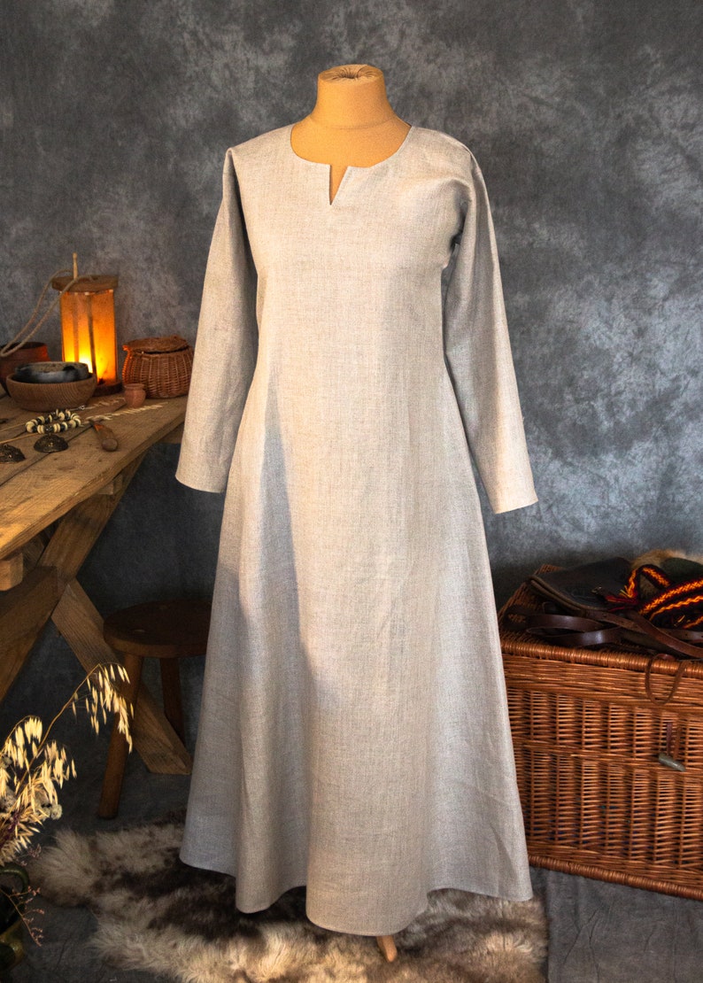 Early Medieval Slavic Costume Slavic Linen Dress Wool - Etsy