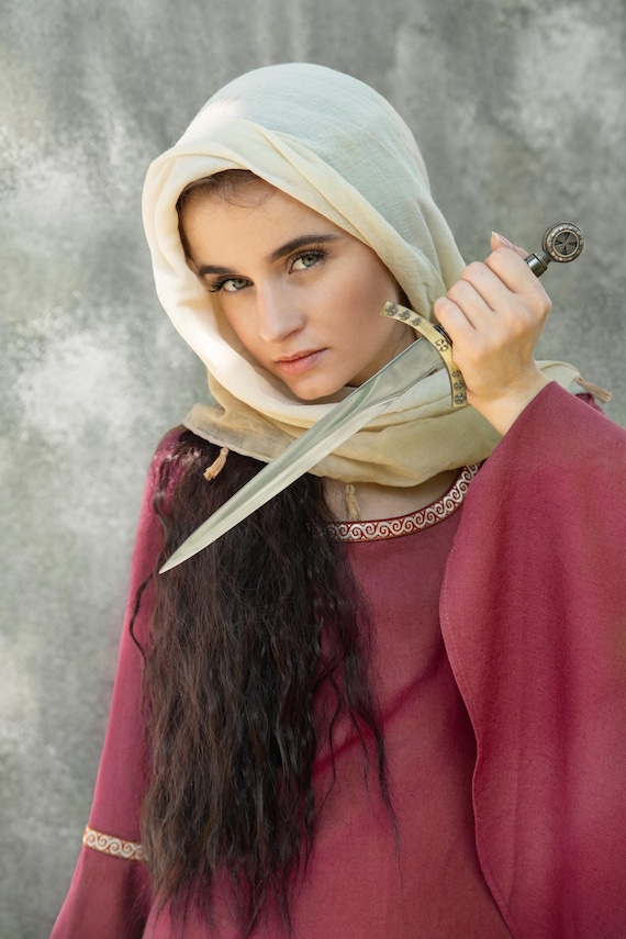 open lace back dress Celtic Robe with Hood & Sleeves Adult Large main image 1