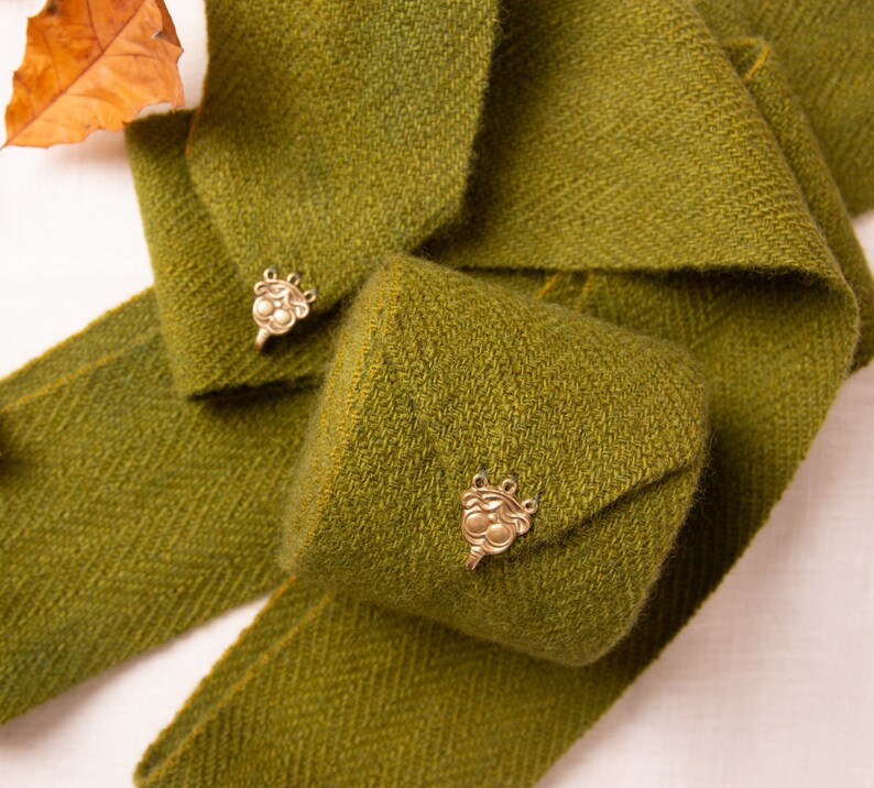 Pure Raw Wool Leg Wraps in Herringbone Twill for Vikings Etsy