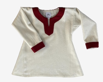 Birka Wool Tunic for Viking Boy, Early Medieval Child Costume, Slavic Historical Reenactment