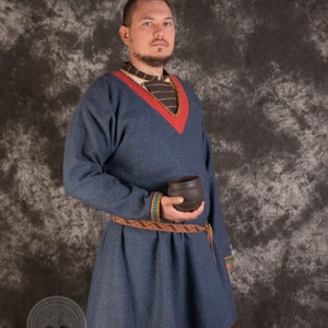 Medieval Viking Set of Clothes Skjoldehamn Wool Tunic and Shirt for ...