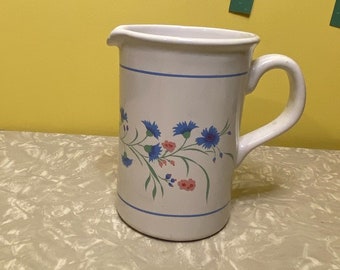 Vintage HiMark Floral Pitcher //Ceramic Pitcher // Vase