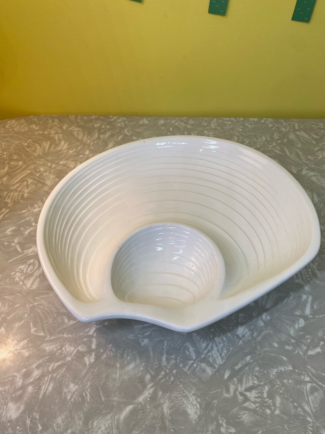 Clam Shell Chip and Dip Dish Vintage // Shell Chip and Dip Etsy
